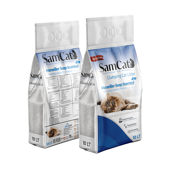 SamCat Marsilya Sabunu Kokulu Bentonit Kedi Kumu 10 LT (8.5) KG