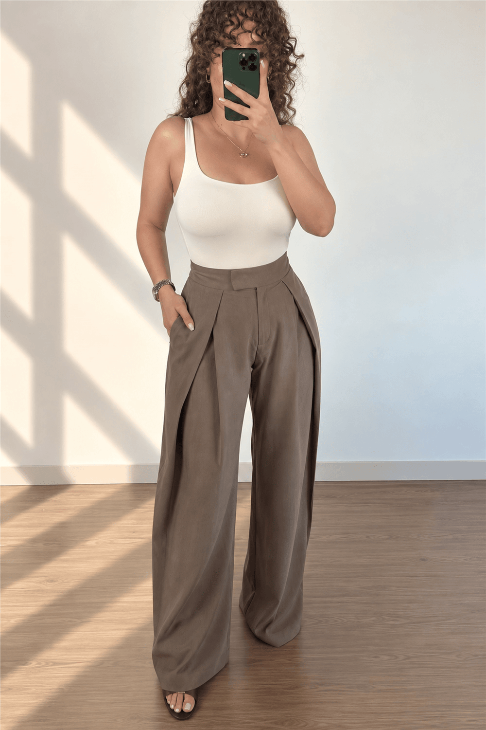 Camel Fit Liyosel Kumaş Pantolon