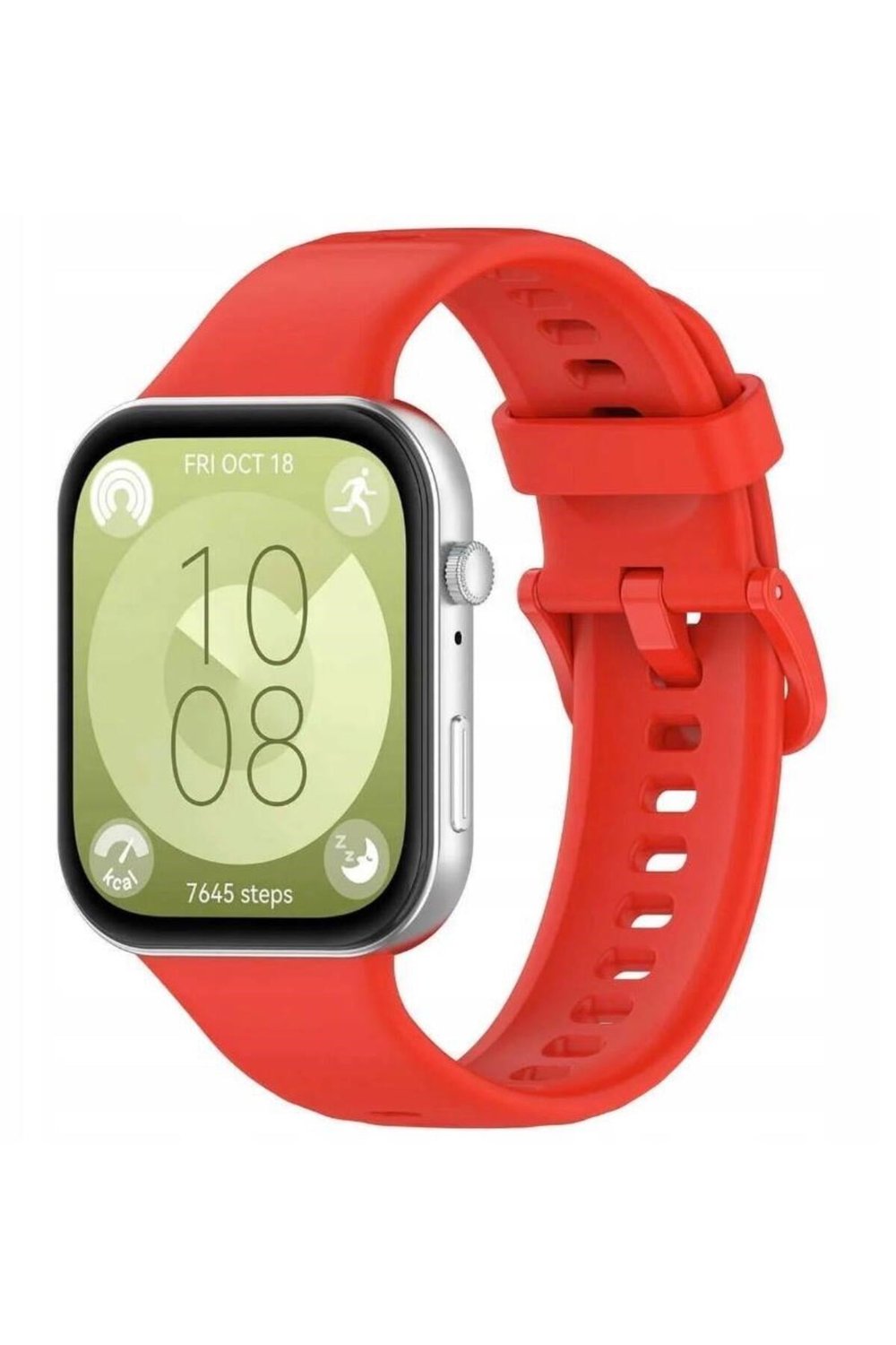 Huawei Watch Fit 3, Fit 4, Fit 4 Pro ile Uyumlu Silikon Tokalı Kordon Kayış