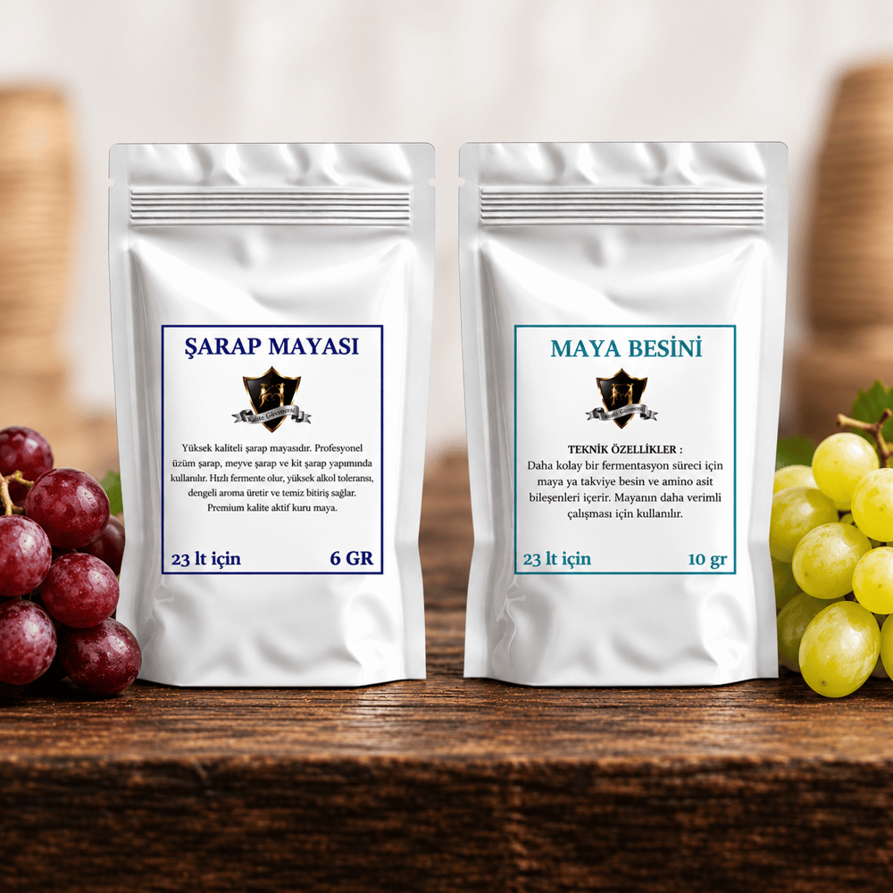 Alman Şarap Mayası 6gr ve Besin 10 gr