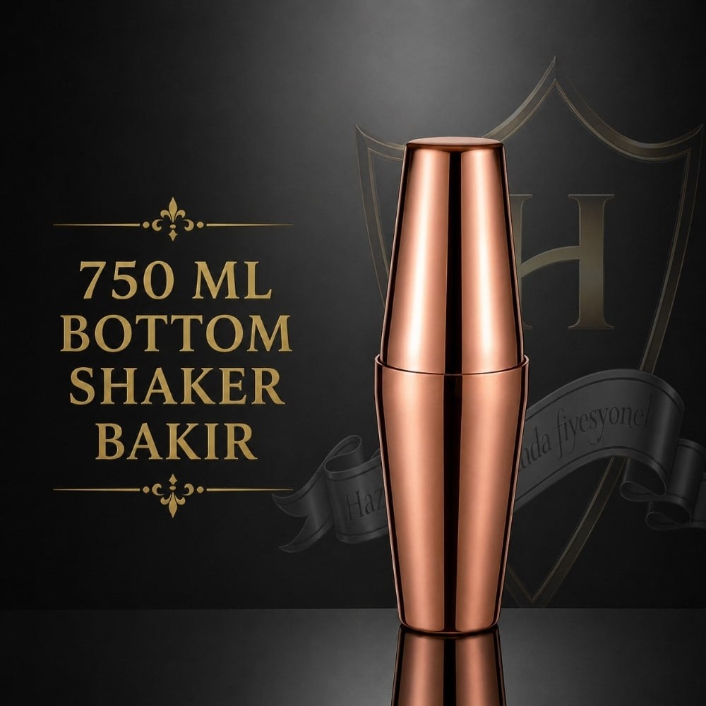 Boston Bakır Kokteyl Shaker 750 ml