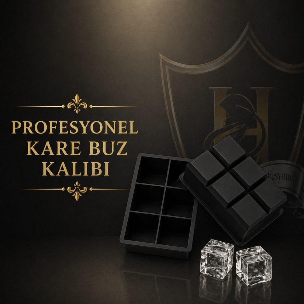 Büyük Kare Silikon Buz Kalıbı