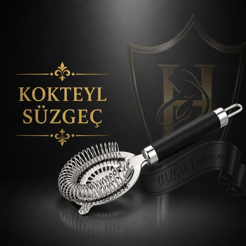 Kokteyl Bardak ve Shaker Süzgeç