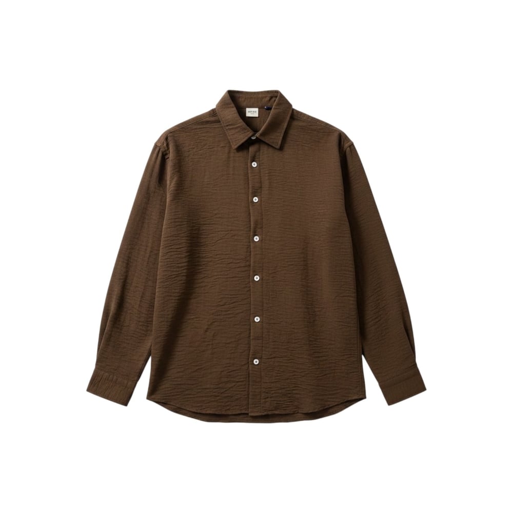 Acı Kahve Oversize Fresh Keten Gömlek