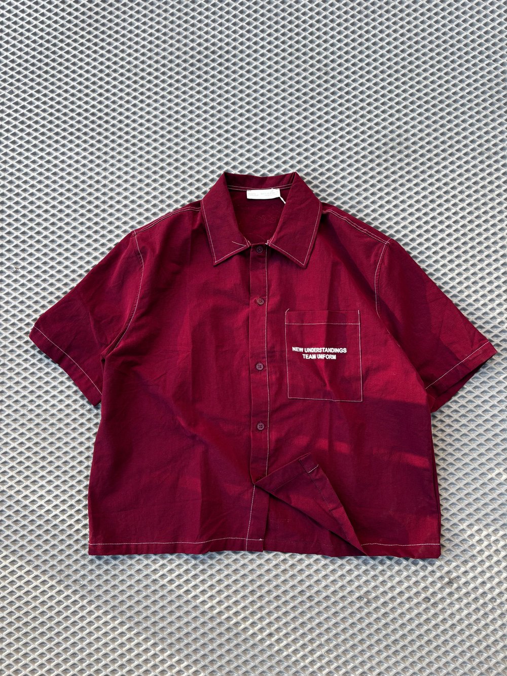 Oversize Keten Baskılı Gömlek