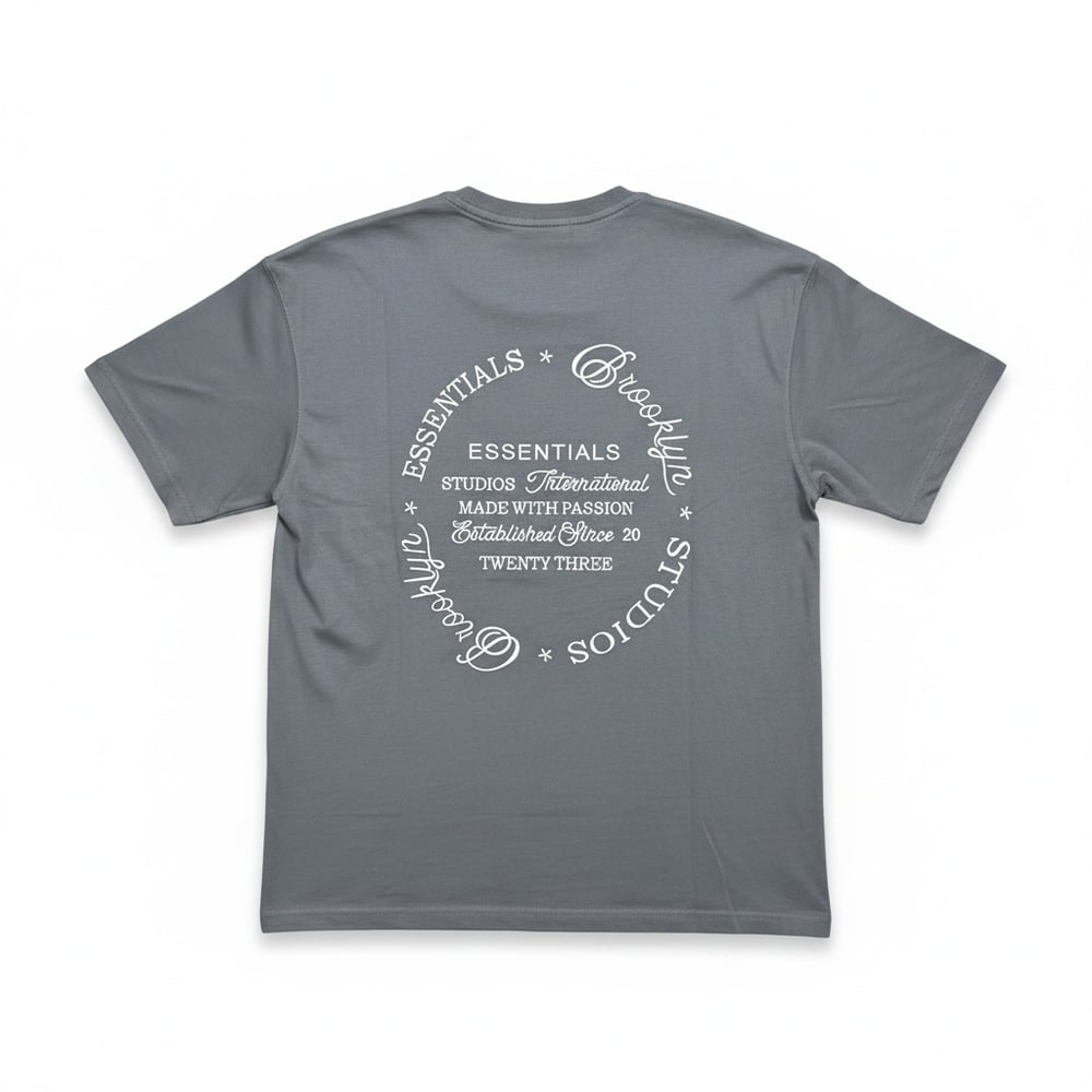 Premium Baskılı Tshirt Antrasit