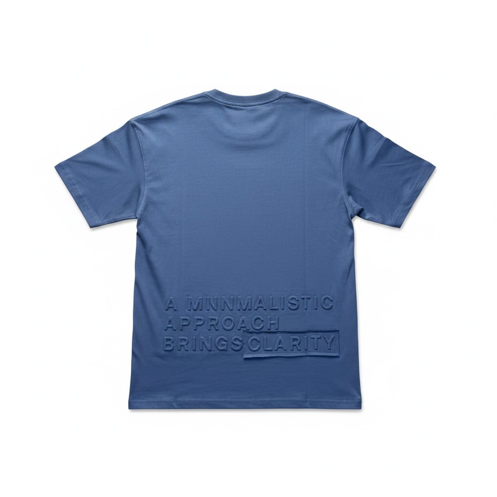 Premium Baskılı Tshirt Mavi 2