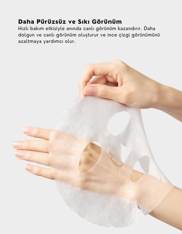 PDRN 0.5% Lifting Mask | PDRN İçerikli Nem ve Sıkılık Etkili Kağıt Maske