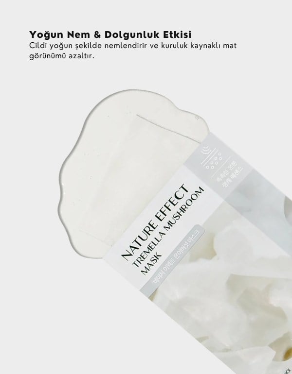 Nature Effect Tremella Mushroom Mask | Nem Veren Kağıt Maske