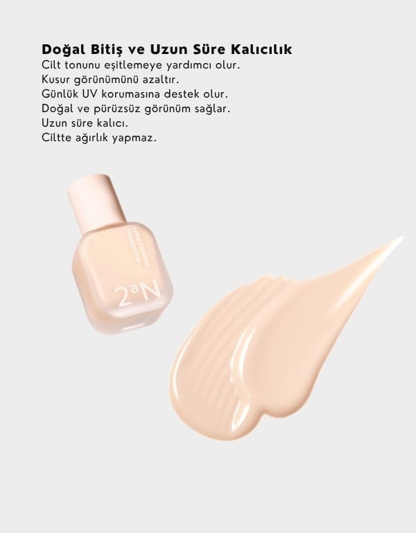 Long Wearing Foundation | Uzun Süre Kalıcı Fondöten | 21 Ivory