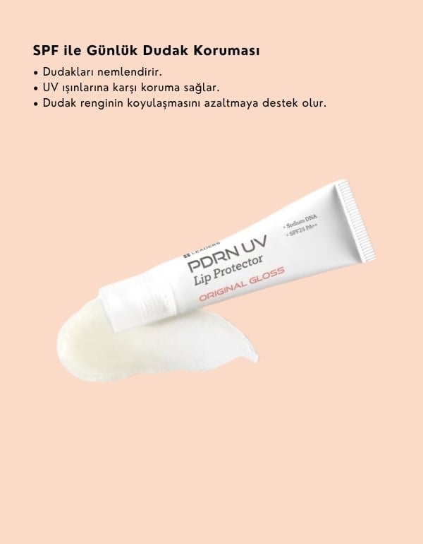 PDRN UV Lip Balm SPF25 PA++ | Güneş Koruyucu Dudak Nemlendirici | Original