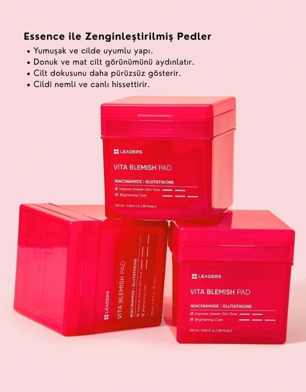 Vita Blemish Pad  | Leke Karşıtı Aydınlatıcı Tonikli Ped | 80 Adet	