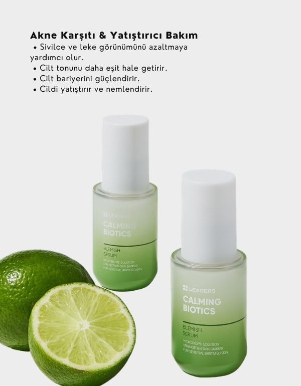 Calming Biotics Blemish Serum | Prebiyotik İçerikli Akne ve Leke Karşıtı Aydınlatıcı Serum | 30ml