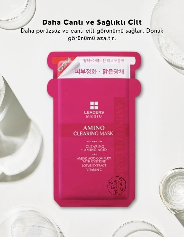 Mediu Amino Clearing Mask | Nemlendirici ve Aydınlatıcı Kağıt Maske