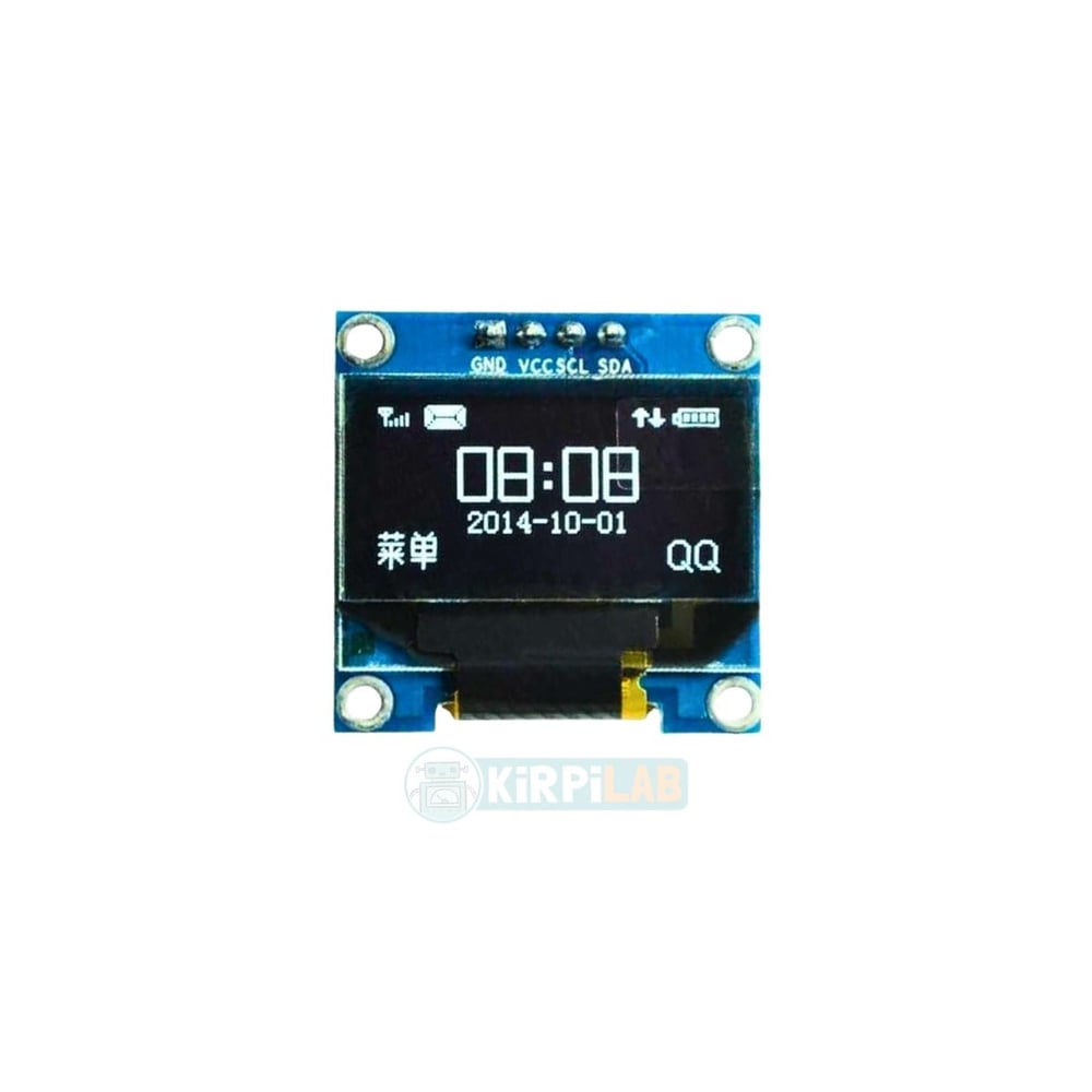128x64 OLED Ekran 0.96'' SSD1306 – I2C Beyaz