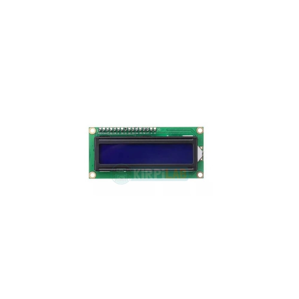 16x2 LCD Ekran – I2C Lehimli Mavi Display