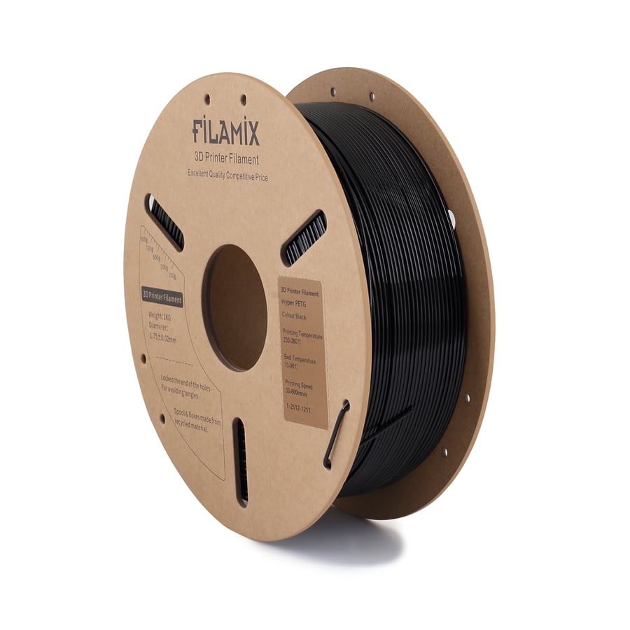 Filamix Hyper PETG Siyah Filament 1.75mm 1 Kg
