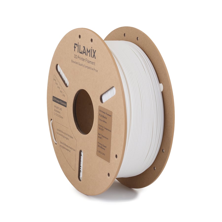Filamix PLA Mat Beyaz Filament 1.75mm 1 Kg