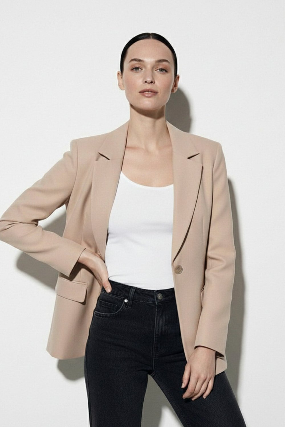 Kadın Astarlı Spor Blazer Ceket