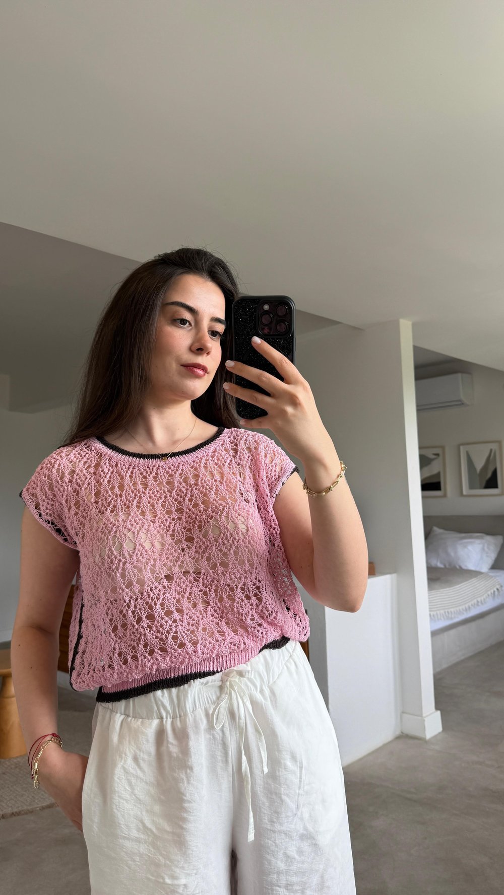 TRİKO SÜVETER PEMBE