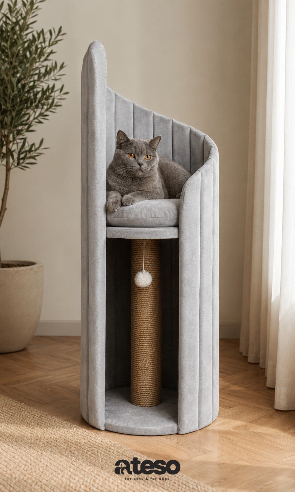 ATESOPET İŞLEVSEL KEDİ MOBİLYASI-ÇÖL KUMU