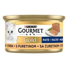 Gourmet Gold Kıyılmış Hindili Kedi Yaş Mama 24x85g