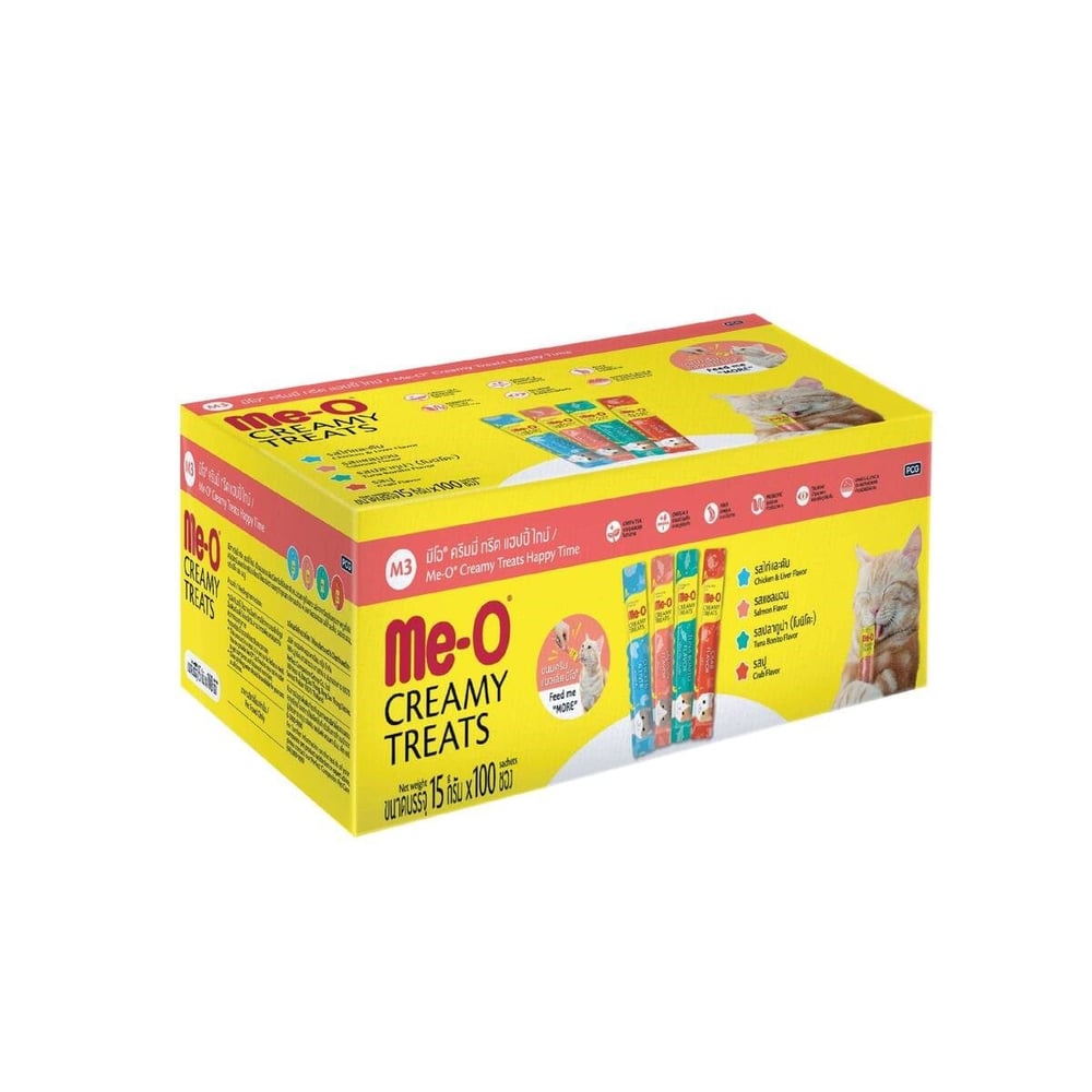 ME-O CREAMY TREAT MUTLULUK MİX-M3 100X15GR 100'LÜ KUTU