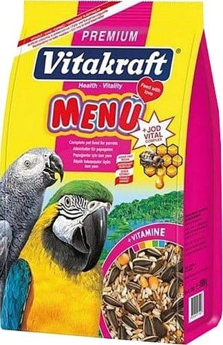VITAKRAFT PAPAĞAN MENU PREMIUM+JODVITAL 1 KG