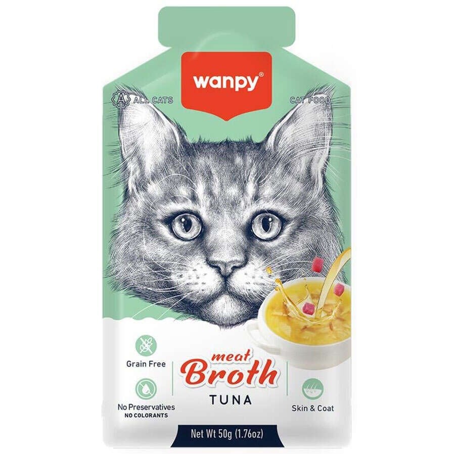 WANPY KEDİLER İÇİN TON BALIĞI ETİ ÇORBASI 50G