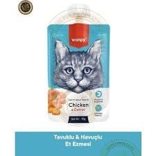 WANPY TAZE TAVUKLU-HAVUÇLU 10LU KEDİ ET EZMESİ 90GR