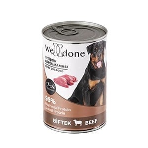 WELLDONE BİFTEKLİ YETİŞKİN KÖPEK KONSERVE