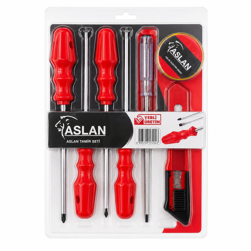 ASLAN TAMİR SETİ 7 PARÇA 