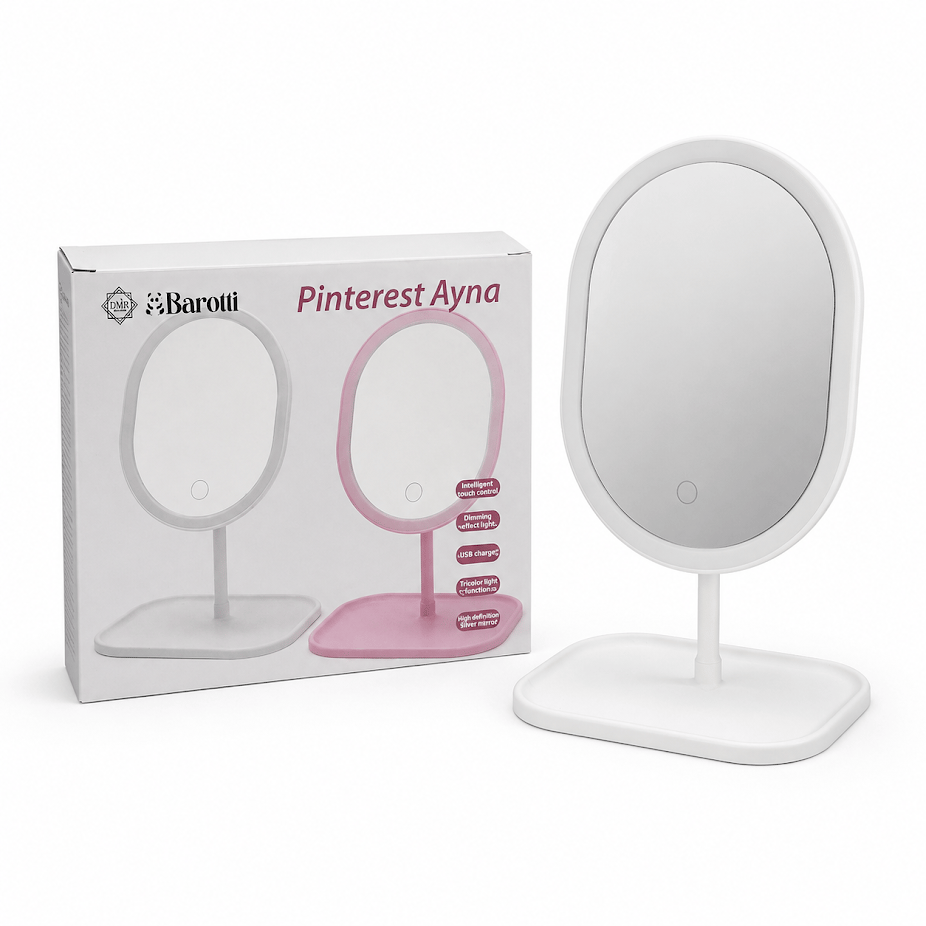 BAROTTİ MAKYAJ AYNASI LEDLİ OVAL