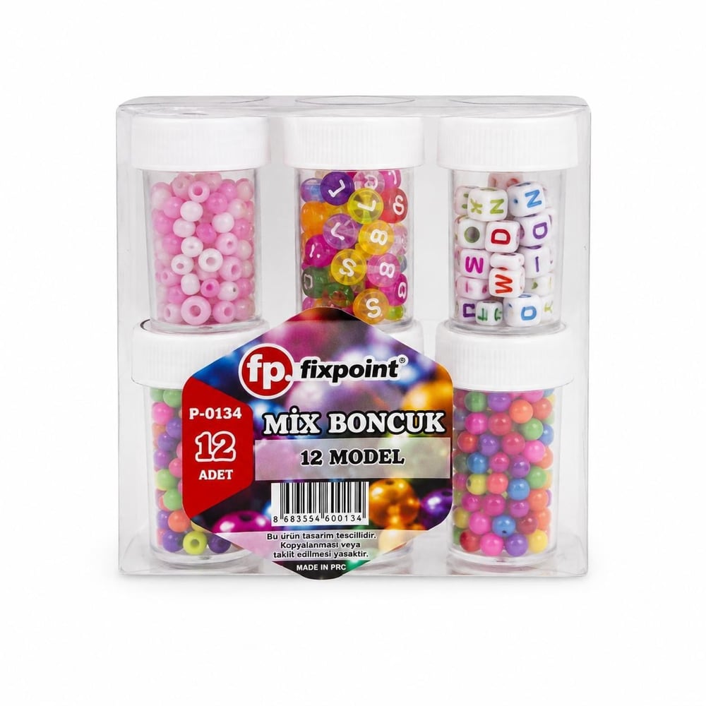 FİXPOİNT BONCUK KARIŞIK PK 12*AD