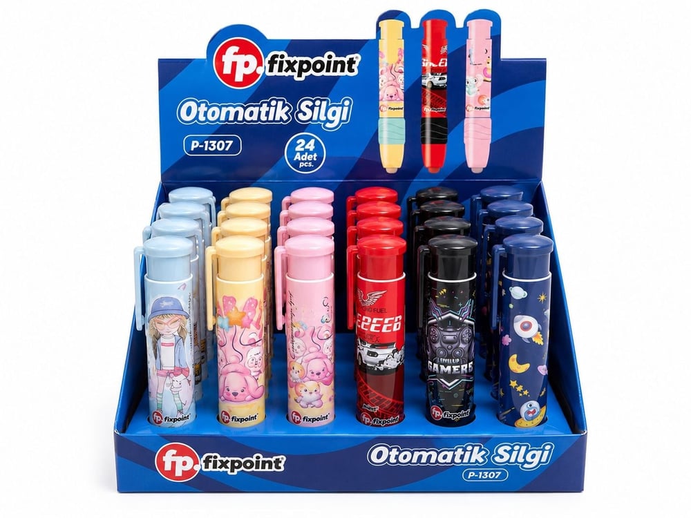FİXPOİNT OTOMATİK BASMALI SİLGİ STANDLI PK*24