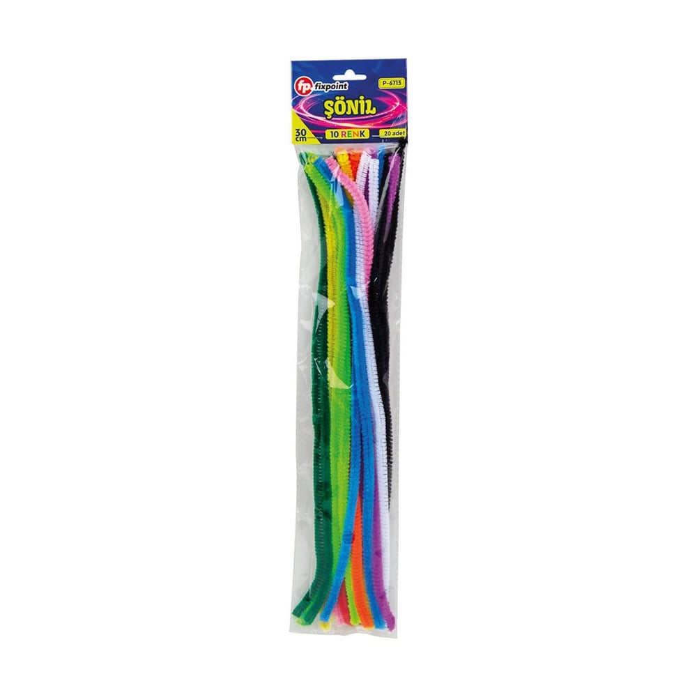 FİXPOİNT ŞÖNİL 30CM MAT RENK PK 12*AD
