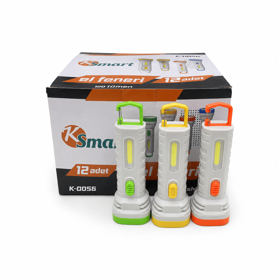 KSMART EL FENERİ STANDLI PİLLİ K-0056 PK*12