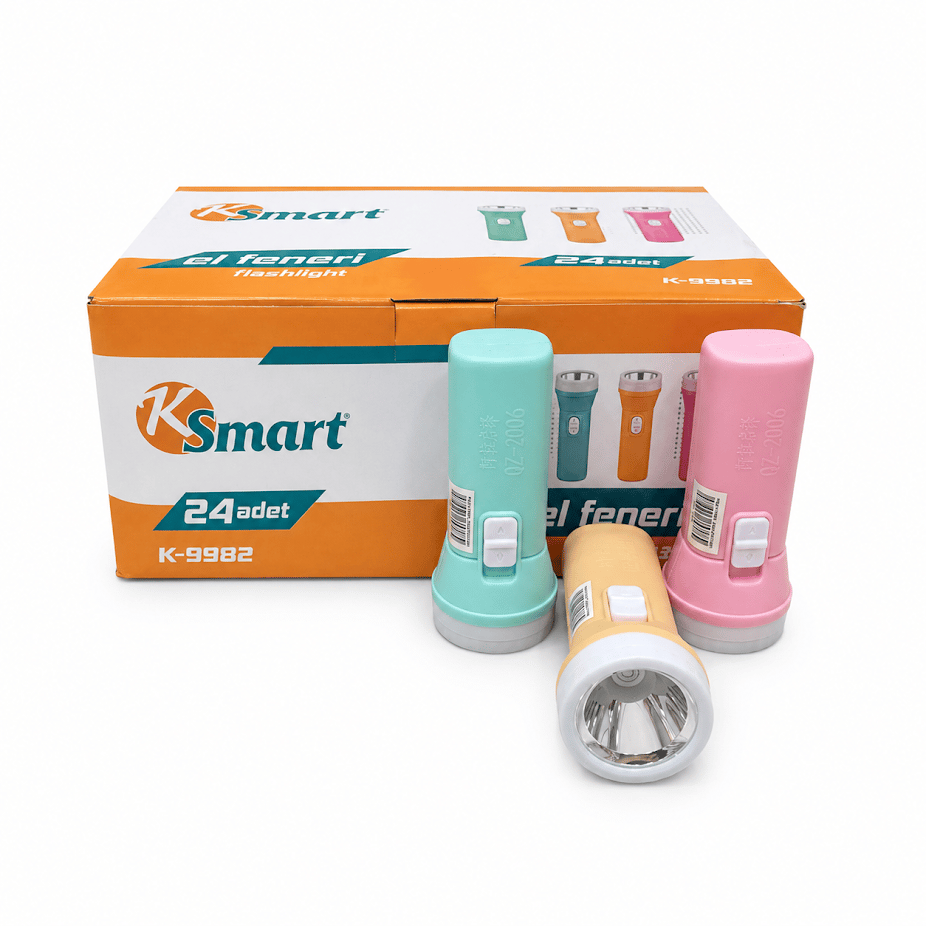 KSMART EL FENERİ STANDLI PİLLİ K-9982 PK*24