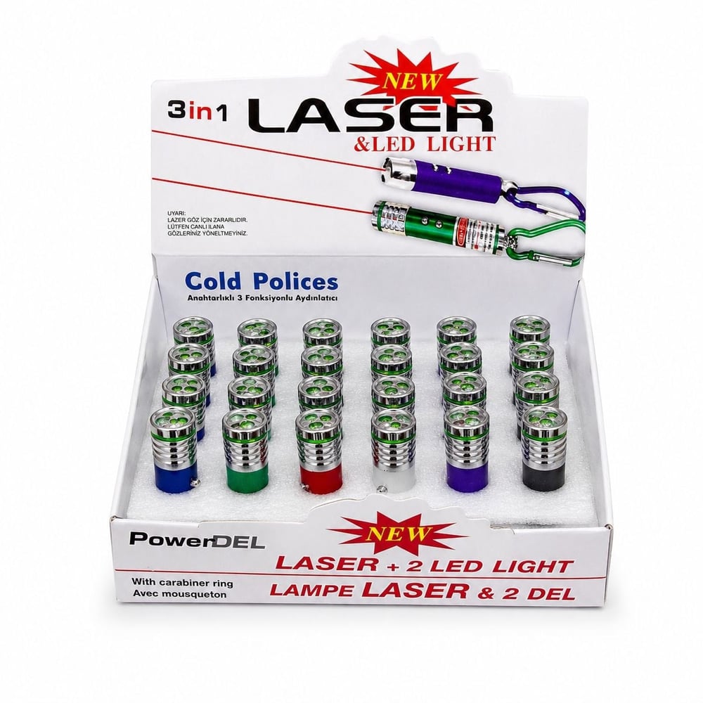 LAZER RENKLİ IŞIKLI 3İN1 24LÜ PK