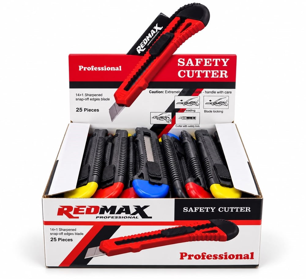 REDMAX MAKET BIÇAĞI PLASTİK SAPLI PK*25
