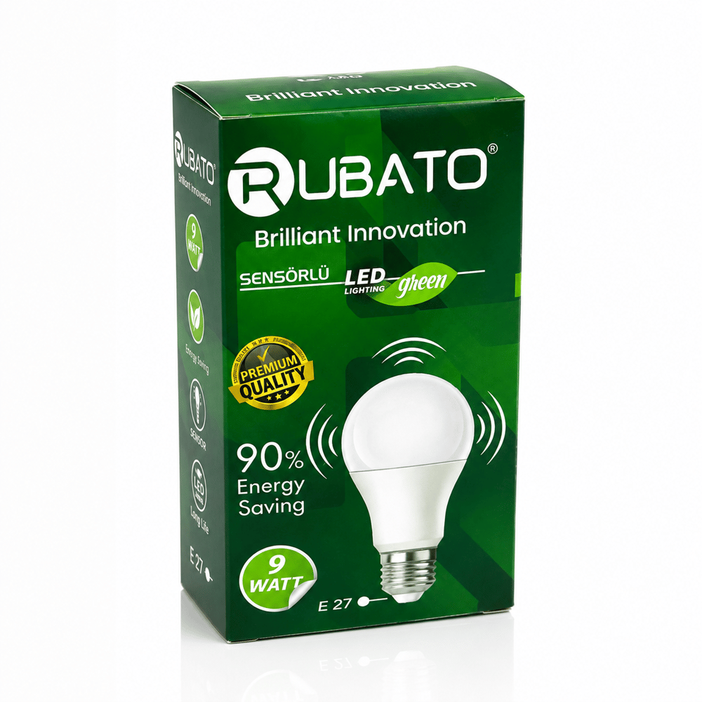 RUBATO SENSÖRLÜ LED AMPUL 9W PK*10