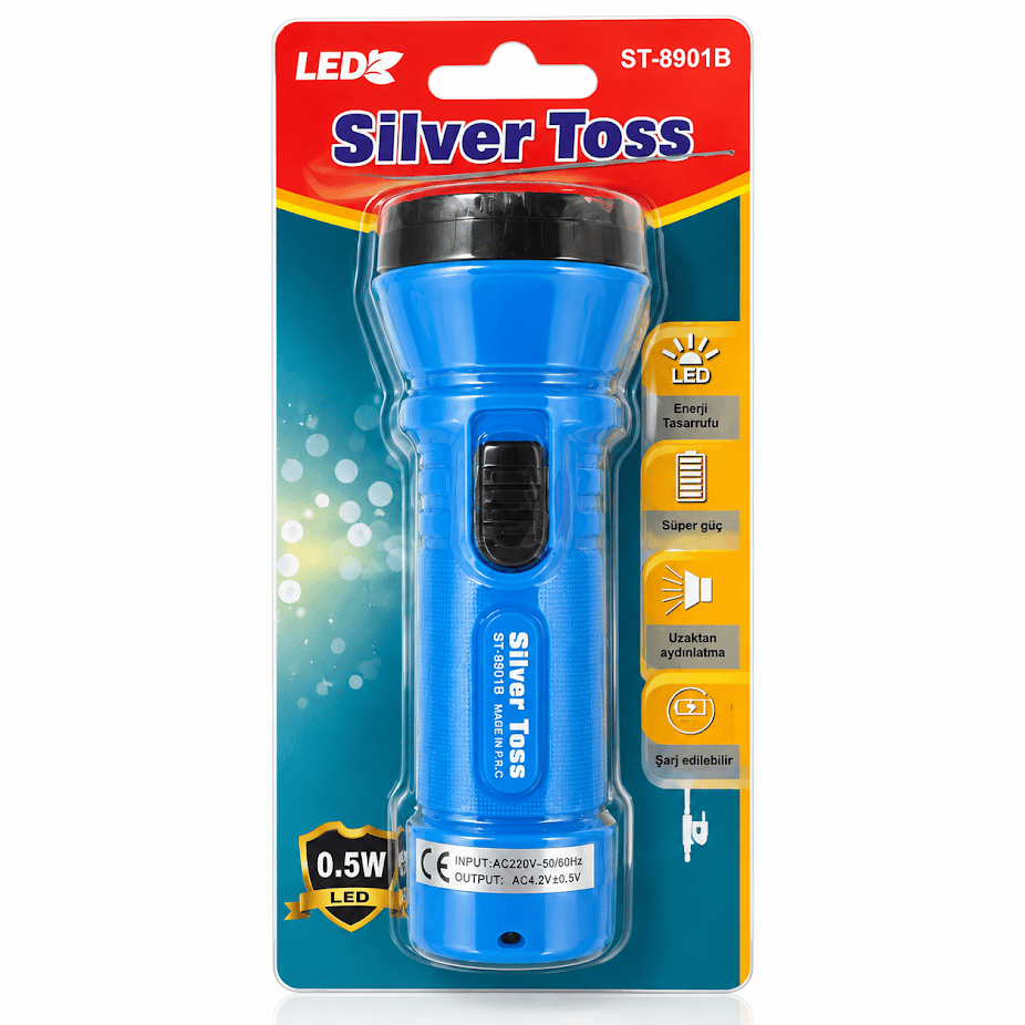 SİLVER TOYS EL FENERİ KARTELALI PK*50