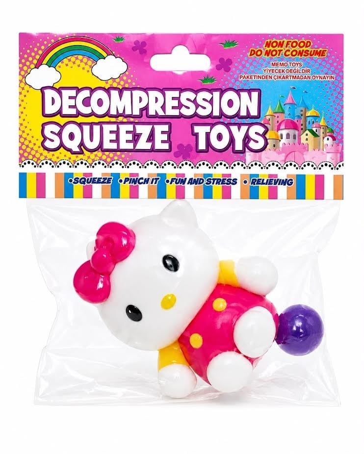 SQUISHY SUKUŞİ OYUNCAK STRES ATICI HELLO KİTY PK*20
