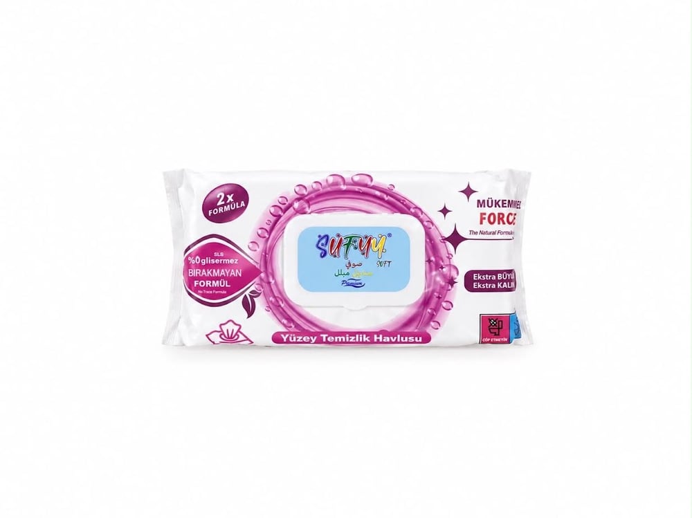 SUFFY EKONOMİK ISLAK ÜZEY HAVLUSU 100LÜ KL*12