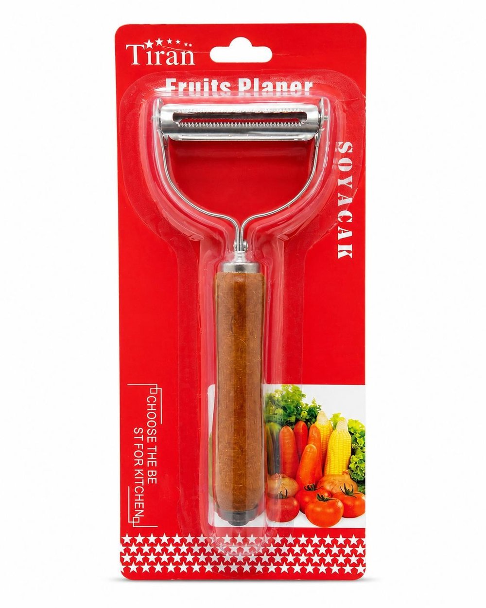 TİRAN SOYACAK AHŞAP SAPLI ÇİFT TARAFLI PK*60