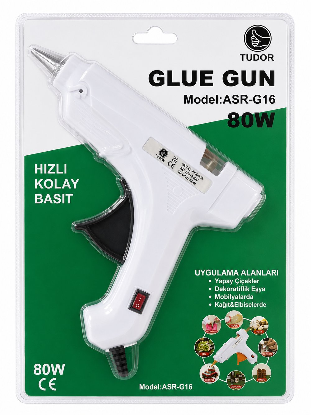 TUDOR SİLİKON TABANCASI 80WATT 