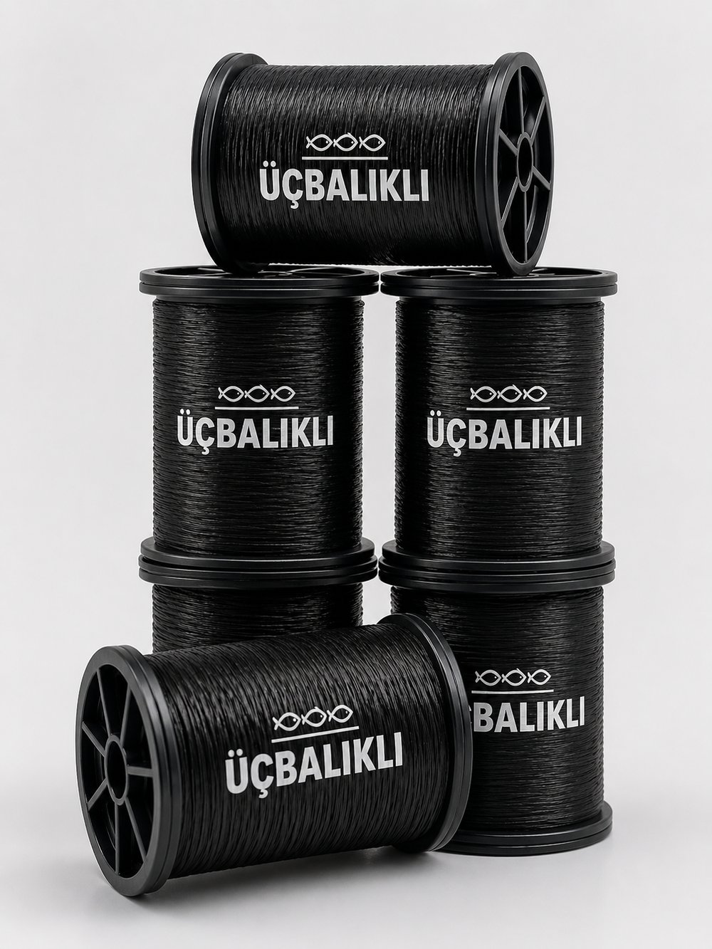 ÜÇ BALIKLI MAKARA SİYAH 6 LI