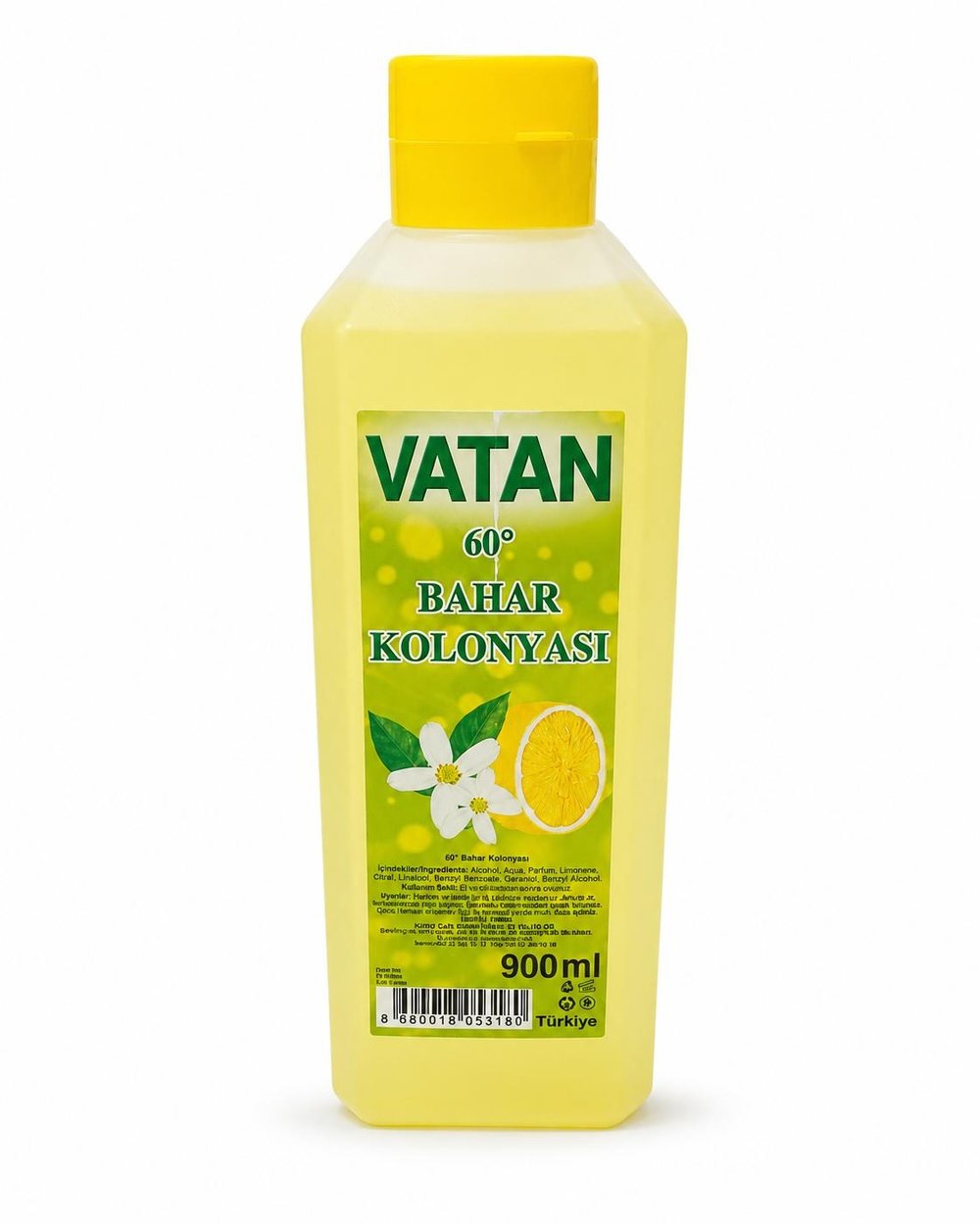 VATAN BİDON KOLONYA 900CC LİMON KL*24