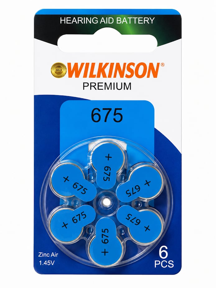 WİLKİNSON KULAK İŞİTME CİHAZI PİLİ NO 675 PK*10