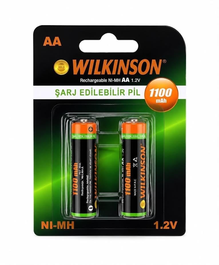 WİLKİNSON ŞARJLI PİL KALEM PİL AA 1100MAH PK*10